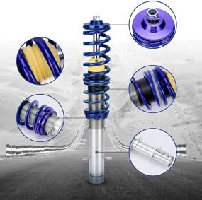 img 3 attached to 🚗 maXpeedingrods Lowering Coilover Kits for VW Golf Jetta Bora MK4, Audi A3 MK1, New Beetle 1997-2010, SKODA Octavia 1997-2004, and Lavida 2008-Present