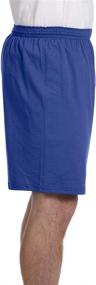 img 1 attached to Ultimate comfort: Champion Cotton Gym Shorts 8187 for unrivaled performance