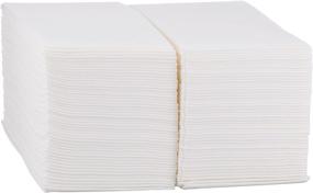 img 4 attached to 🧻 Soft and Absorbent Disposable Cloth-Like Paper Hand Guest Towels – Air Laid Tissue Paper for Kitchen, Bathroom, Events – White Guest Towel (Pack of 500)