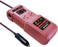 🚗 tankpow 300w car power inverter dc 12v to 110v ac converter with 6.8a 4 usb ports multi-function car charger adapters 2 ac power sockets and cigarette lighter for smartphones, laptops (red) - improved seo logo