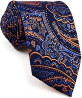 🧣 classic men's accessories: shlax necktie in paisley orange logo