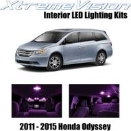 xtremevision interior led for honda odyssey 2011-2015 (10 pieces) pink interior led kit installation tool logo