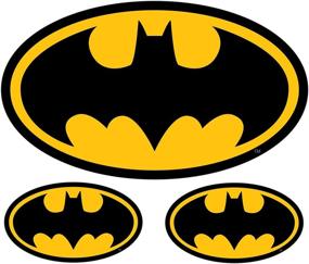 img 2 attached to 🦇 Chroma Black & Gold 25015 Batman Logo 3pc Stick-Onz Decal: Stylishly Enhance Your Accessories!