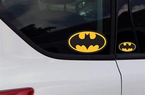 img 1 attached to 🦇 Chroma Black & Gold 25015 Batman Logo 3pc Stick-Onz Decal: Stylishly Enhance Your Accessories!