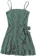 soly hux spaghetti floral ruffle girls' clothing for dresses logo