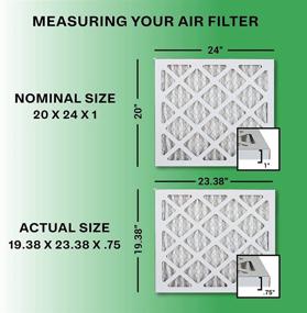 img 3 attached to 🔍 Highly Efficient Pleated Furnace Filters - FilterBuy 20X24X1