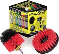 🔧 outdoor drill brush - cleaning supplies for decks, bird baths, patio furniture, garden statues, water fountains, ponds, scrubbing mold, grout, marble, concrete, and bricks logo