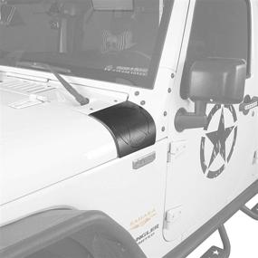 img 3 attached to Hooke Road JK Охранный щиток капота с боковой накладкой - Улучшенная защита для Jeep JK и Wrangler Unlimited JK 2007-2018.