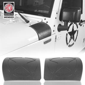 img 4 attached to Hooke Road JK Охранный щиток капота с боковой накладкой - Улучшенная защита для Jeep JK и Wrangler Unlimited JK 2007-2018.
