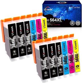 img 4 attached to 🖨️ Uniwork Compatible Ink Cartridge Replacement for HP 564XL - Pack of 12 for Photosmart printers
