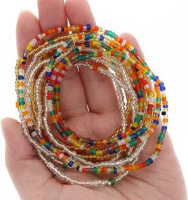 img 2 attached to 💫 Elastic African Bracelet for Women - Vibrant and Colorful Jewelry