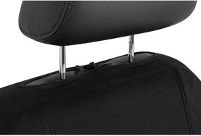 img 1 attached to 🚗 Enhance Your Ride with Road Comforts Full Set Car Seat Covers – Low Back, Airbag Compatible, Universal Fit for Car, Truck, SUV, Vans – Made with Jacquard Fabric and Polyester (Black)