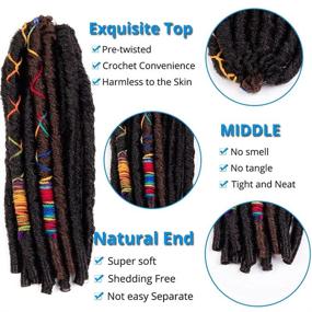 img 1 attached to Crochet Lovelocks Synthetic Braiding Extensions