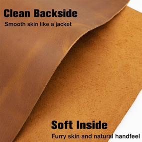 img 1 attached to 🔖 Premium Full Grain Leather Sheet (12"x12") for Crafts - Tooling Leather Square 1.8-2.1mm Thick - Cowhide Hide Piece for Crafting Projects