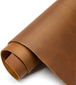 img 4 attached to 🔖 Premium Full Grain Leather Sheet (12"x12") for Crafts - Tooling Leather Square 1.8-2.1mm Thick - Cowhide Hide Piece for Crafting Projects