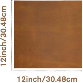 img 2 attached to 🔖 Premium Full Grain Leather Sheet (12"x12") for Crafts - Tooling Leather Square 1.8-2.1mm Thick - Cowhide Hide Piece for Crafting Projects