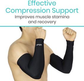 img 2 attached to 💪 VIVE Elbow Compression Sleeve - Optimal Support for Enhanced Performance