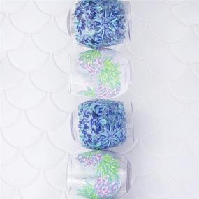 img 1 attached to Stylish Lilly Pulitzer Blue Acrylic Stemless Wine Glass Set for High Maintenance Wine Lovers - 2 glasses, 16 Ounces!