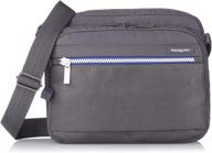 hedgren metro crossbody active ebony logo