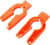 🔶 weaverbird 2pcs multifunctional jar bottle opener for weak hands seniors elderly with arthritis - squeeze lids and plastic grip, orange логотип