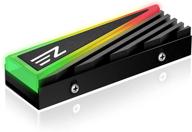 🔥 ezdiy-fab nvme m.2 алюминиевый радиатор: tri-cool 5v 3 pin argb кулер для 2280 m2 ssd с силиконовой термоподушкой логотип