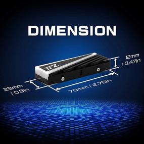 img 2 attached to 🔥 EZDIY-FAB NVME M.2 Алюминиевый радиатор: Tri-Cool 5V 3 Pin ARGB кулер для 2280 M2 SSD с силиконовой термоподушкой