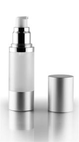 img 2 attached to 🧴 Frosted Airless Bottle Refillable Containers: Preserving Your Products Effectively