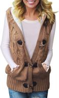 sidefeel hooded sweater cardigan outerwear women's clothing for coats, jackets & vests logo