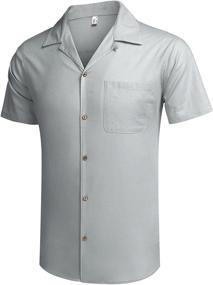 img 2 attached to 👔 Stylish COOFANDY Button Casual Men's Sleeve Shirts: Elevate Your Clothing Game