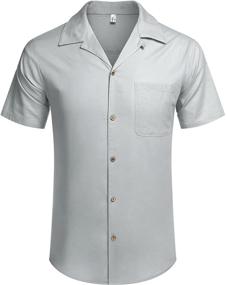 img 3 attached to 👔 Stylish COOFANDY Button Casual Men's Sleeve Shirts: Elevate Your Clothing Game