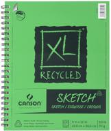 canson xl recycled sketch pad - 9x12 inches, 100 sheets, wire bound logo