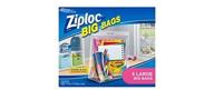 👜 ziploc 5-count large double zipper big bag by ziploc logo