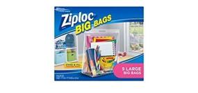 img 4 attached to 👜 Ziploc 5-Count Large Double Zipper Big Bag by Ziploc