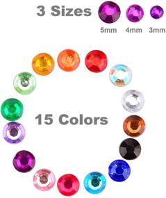 img 2 attached to 💎 Sparkle in Style: Sunmns Self Adhesive Rhinestone Stickers for Beautiful Embellishments