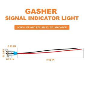 img 1 attached to 🚦 ГАШЕР 110В/24В/12В 20мА Комплект сигнальных индикаторных ламп с энергосбережением с отверстием диаметром 12 мм - 5 шт. (зеленый, желтый, красный, синий, белый)