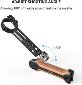 img 1 attached to 🔧 SMALLRIG Adjustable Wooden Handle Hand Grip for DJI Ronin S Gimbal – Enhanced Control and Comfort with BSS2314