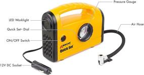 img 3 attached to Wagan Tech 7301 Yellow Quick Set Inflator Compressor with Auto Shut-off