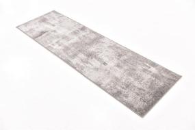 img 3 attached to 🏃 Dark Gray Runner Rug - Unique Loom Sofia Collection - Traditional Vintage - 2' x 7'