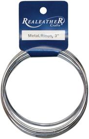 img 1 attached to 🔗 Realeather Crafts Zinc Metal Rings, 3-Inch, 6-Pack: Durable and Versatile Accessories