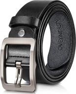 oveynersin genuine leather causal classic men's accessories for belts logo