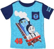 👕 thomas &amp; friends short sleeve tee for toddlers - navy/blue thomas (size 4t) logo