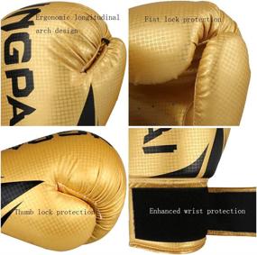 img 2 attached to GINGPAI Punching Kickboxing Training Golden Black