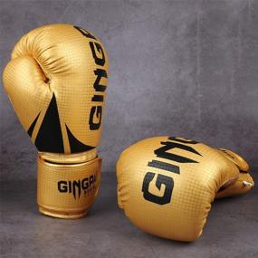 img 3 attached to GINGPAI Punching Kickboxing Training Golden Black