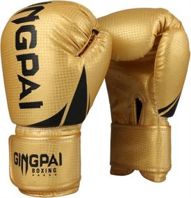 img 4 attached to GINGPAI Punching Kickboxing Training Golden Black