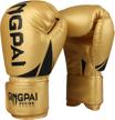 gingpai punching kickboxing training golden black logo
