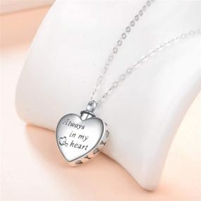 img 1 attached to Sterling Silver Pet Ashes Urn 💎 Necklace with Funnel Filler - WINNICACA Cremation Jewelry