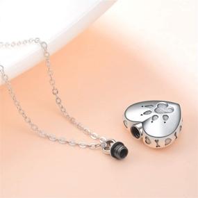 img 3 attached to Sterling Silver Pet Ashes Urn 💎 Necklace with Funnel Filler - WINNICACA Cremation Jewelry