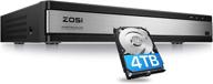 📹 zosi h.265+ 16-channel 1080p video security dvr recorder with 4tb hard drive + 16ch 4-in-1 hybrid cctv dvr for home surveillance camera system – easy remote access, motion alert push, 24/7 recording logo