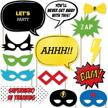 big dot happiness bam superhero event & party supplies for photobooth props logo