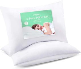 img 4 attached to Celeep 2 Pack Bed Pillows Microfiber - Два упаковки подушек для кровати из микрофибры
